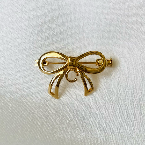 Broche Moño Colita Silueta 14k