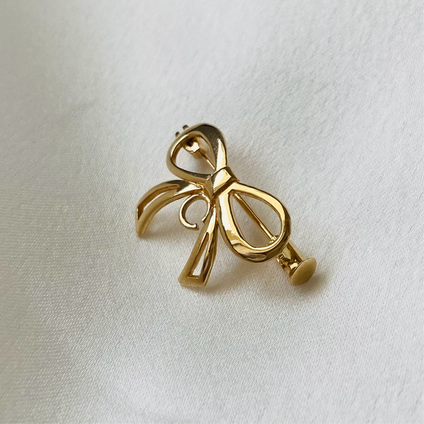 Broche Moño Colita Silueta 14k