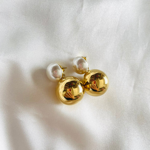 Aretes Grandes Bolas “Perla”