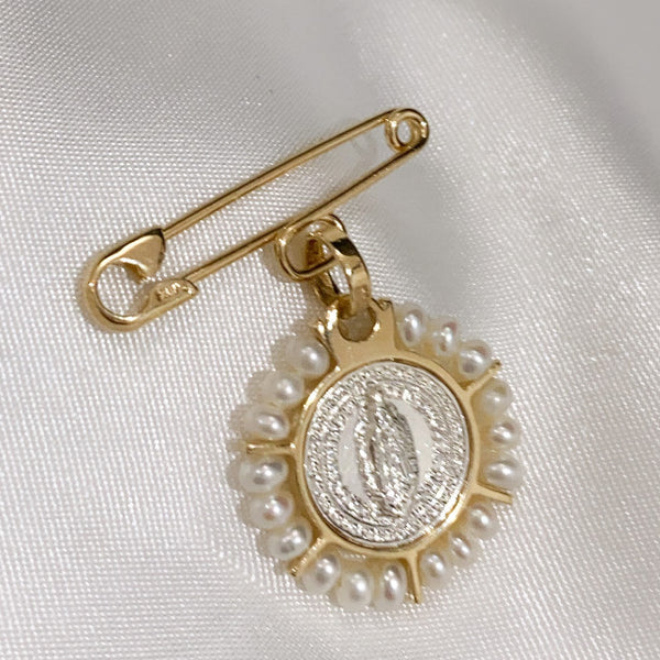 Broche Seguro Cruzado 14k